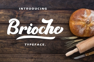 Brioche - Bold Script Typeface Font Download
