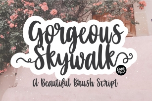 GORGEOUS SKYWALK a Beautiful Brush Script Font Download