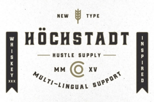 Hu00f6chstadt Font Font Download