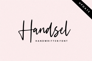 Handsel - Handwritten Font Font Download