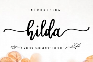 hilda script Font Download