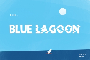 Blue Lagoon font Font Download