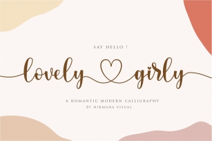 lovelygirly - romantic modern calligraphy Font Download