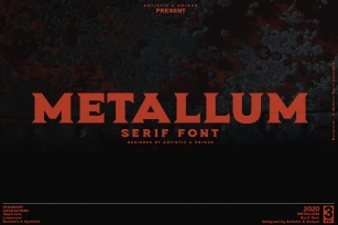 Metallum - Serif font Family Font Download