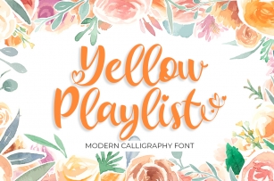 Yellow Playlist Font Download