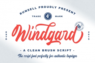 Windgard | Clean Brush Script Font Download