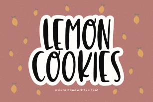 Lemon Cookies - A Fun Handwritten Font Font Download