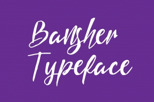Bansher Typeface Font Download