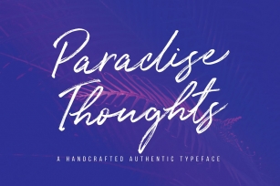 Paradise Thoughts Typeface Font Download