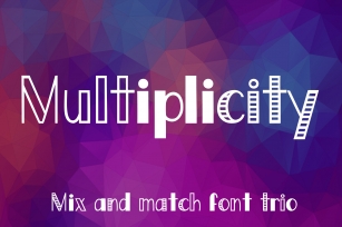 Multiplicity - A font trio Font Download