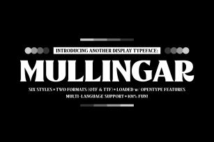 Mullingar Display Typeface Font Download