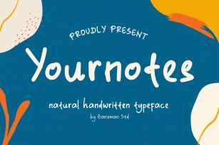 Yournotes - Natural Handwritten Font Font Download