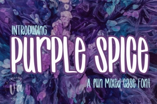 Purple Spice | A Fun Mixed Case Font Font Download