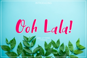 Ooh Lala | Hand Lettering font Font Download