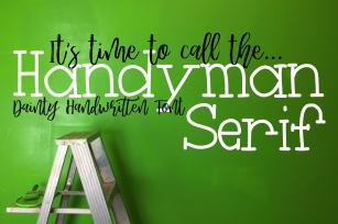 Handyman Serif Handdrawn Font Font Download