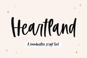 Heartland - A Handwritten Script Font Font Download