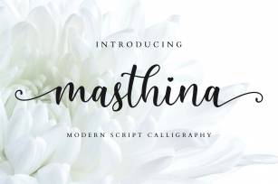 Masthina - Modern Calligraphy Font Download