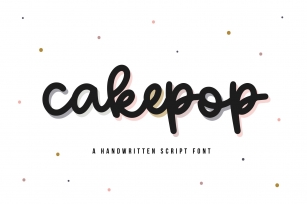 Cakepop - A Handwritten Script Font Font Download