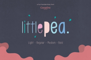 Little Pea - Handwritten font Font Download