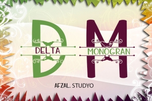 Delta Monogram Font Download