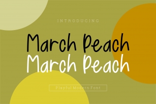 March Peach Playful Font Font Download