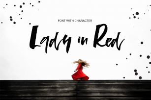 Lady in Red - script font Font Download