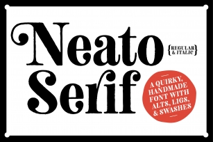 Neato Serif Font Family Font Download