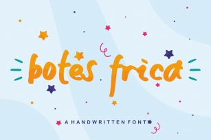Botes Frica - A handwritten Font Font Download