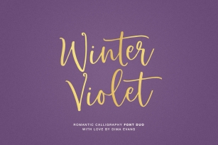 Winter Violet Luxury Script DUO Font Download