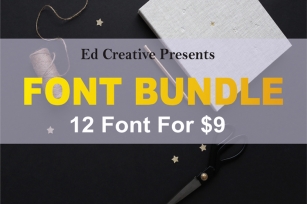 font bundle 12 font for $9 Font Download
