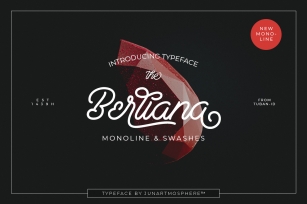 Berliana Monoline Font Extrass Logo Font Download