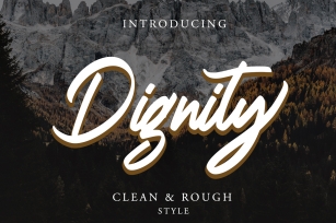 Dignity Brush Typeface Font Download