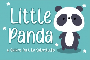 Little Panda - a Quirky Font Font Download