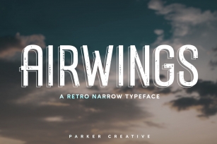Airwings - Retro Narrow Sans Serif Font Download