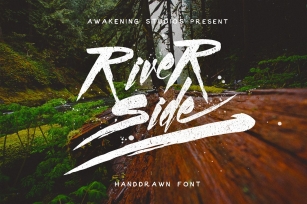 River Side Hand drawn Font Download