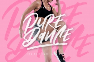 Pure Dance - SVG Font Font Download