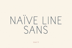 Naive Line Sans Family Font Download
