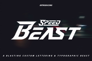 SpeedBeast | Display Font Font Download