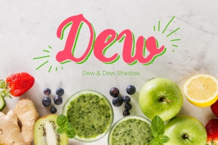 Dew & Dew Shadow Font Download
