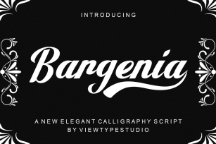 Bargenia script Font Download