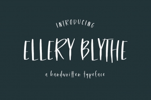 Ellery Blythe Font Download