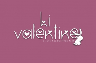 Hi Valentine - A Valentines Day Font Font Download