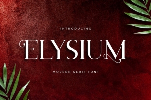 Elysium Luxury Serif Font Font Download