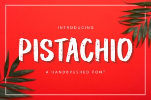 Pistachio Handbrushed Font Font Download