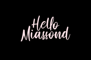 Hello Miassond Font Download