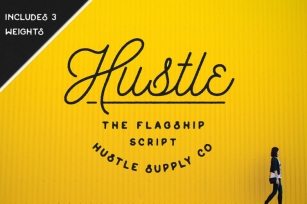 Hustle Script - Monoline Font Download