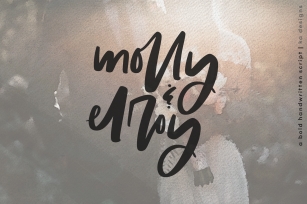 Molly & Elroy - A Bold Handwritten Script Font Font Download