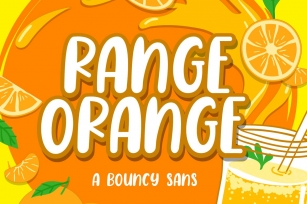 Range Orange - a Bouncy Sans Font Download