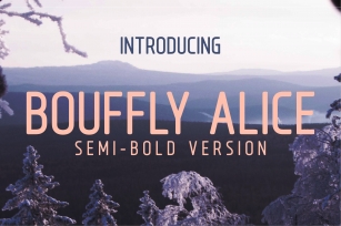 Bouffly Alice Semi-Bold Versionl Elegant font sans serif Font Download