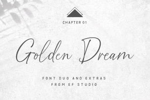 Golden Dream Font Duo & Extras Font Download